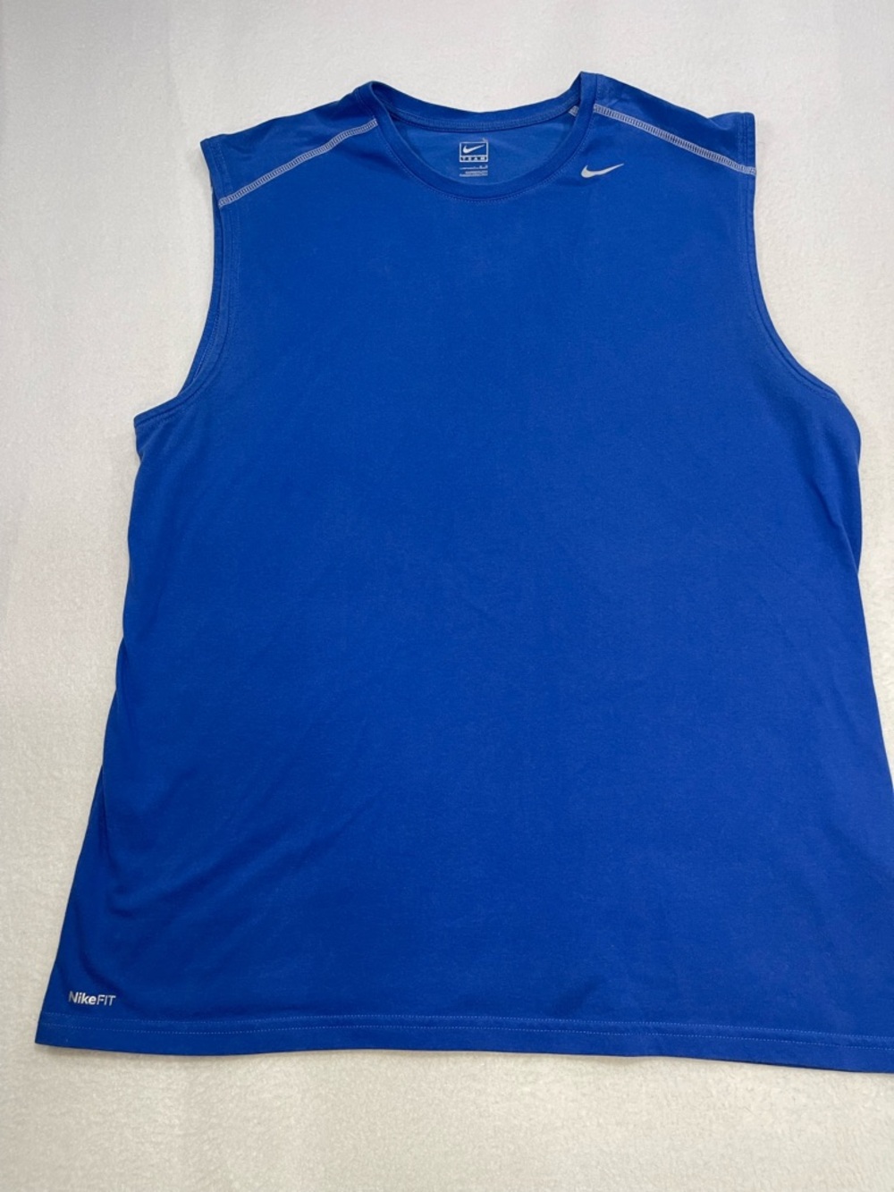 Nike Dri-FIT Sleeveless Shirt Blue Athletic Tank Top Men’s L